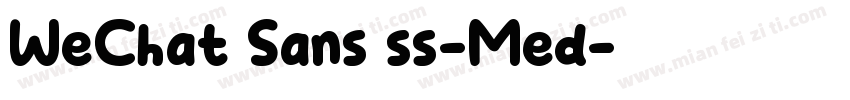 WeChat Sans ss-Med字体转换